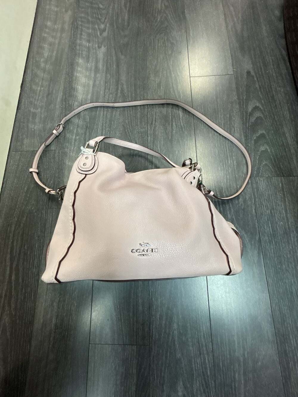 Coach Leather Shoulder Handbag Pink